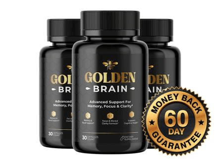 3 bottles of GoldenBrain, 90 day supply